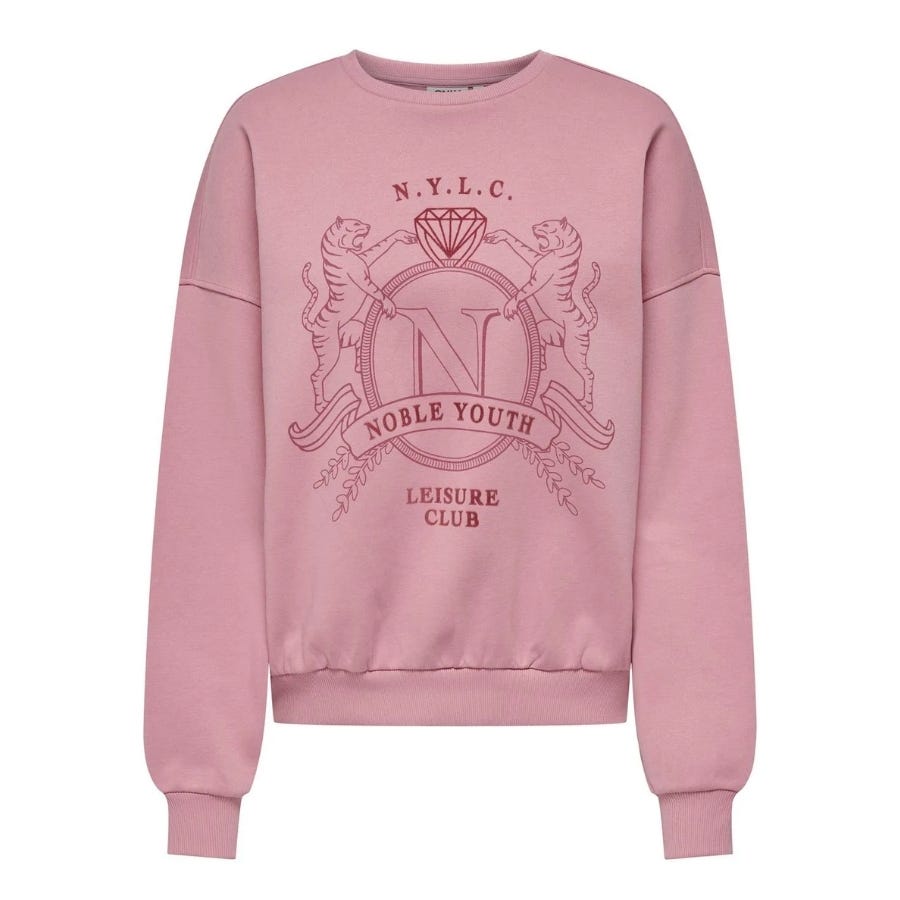 wala Sudaderas Only Onlevelyn L S Lion O-Neck Swt