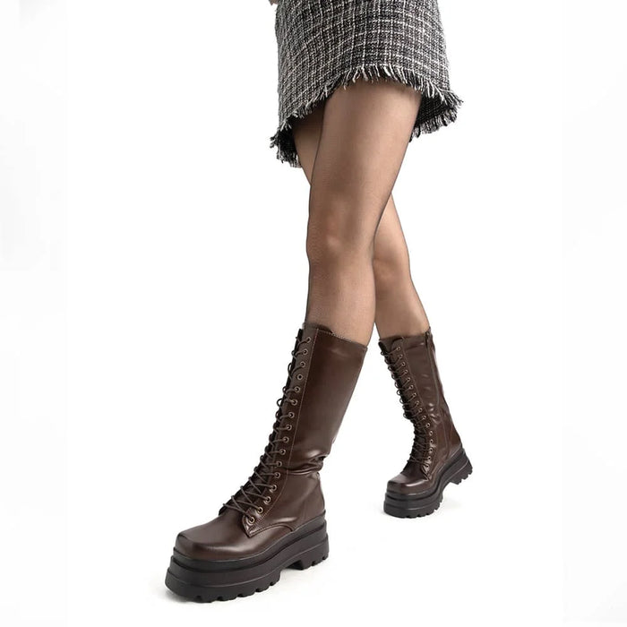 Weide BOTAS PLATAFORMA MUJER MARRON WEIDE CZY579