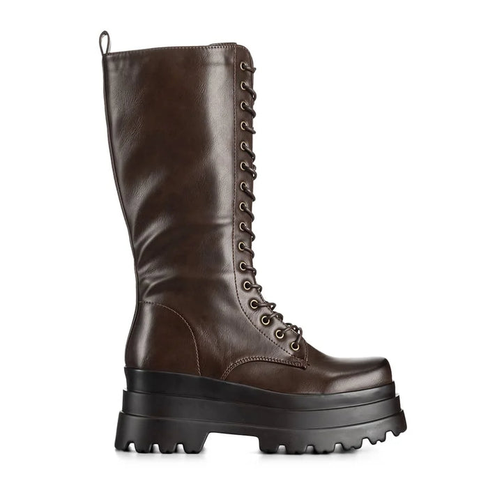 weide BOTAS PLATAFORMA MUJER MARRON WEIDE CZY579
