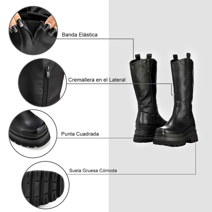 Weide BOTAS PLATAFORMA MUJER NEGRO WEIDE CZY580