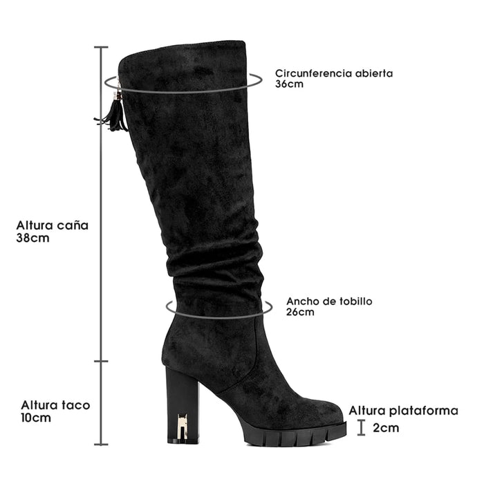 Weide BOTAS TACO MUJER NEGRO WEIDE HX271