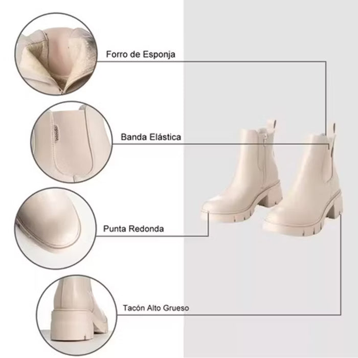 Weide Botin Mujer Adriana Beige Weide