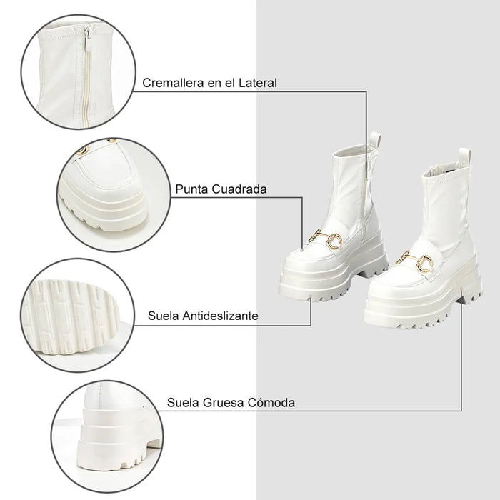 Weide BOTINES PLATAFORMA MUJER BLANCO WEIDE CZY578