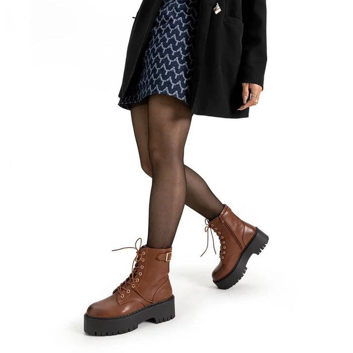 Weide BOTINES PLATAFORMA MUJER CAMEL WEIDE CZY585