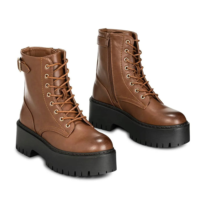 Weide BOTINES PLATAFORMA MUJER CAMEL WEIDE CZY585