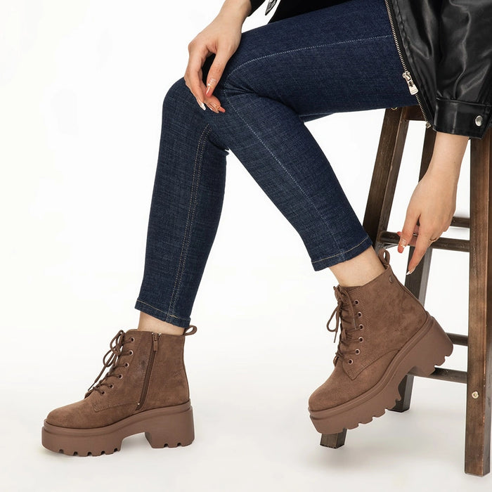 Weide BOTINES PLATAFORMA MUJER CAQUI WEIDE DH31