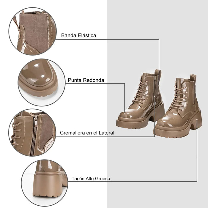 Weide BOTINES PLATAFORMA MUJER CAQUI WEIDE DH67