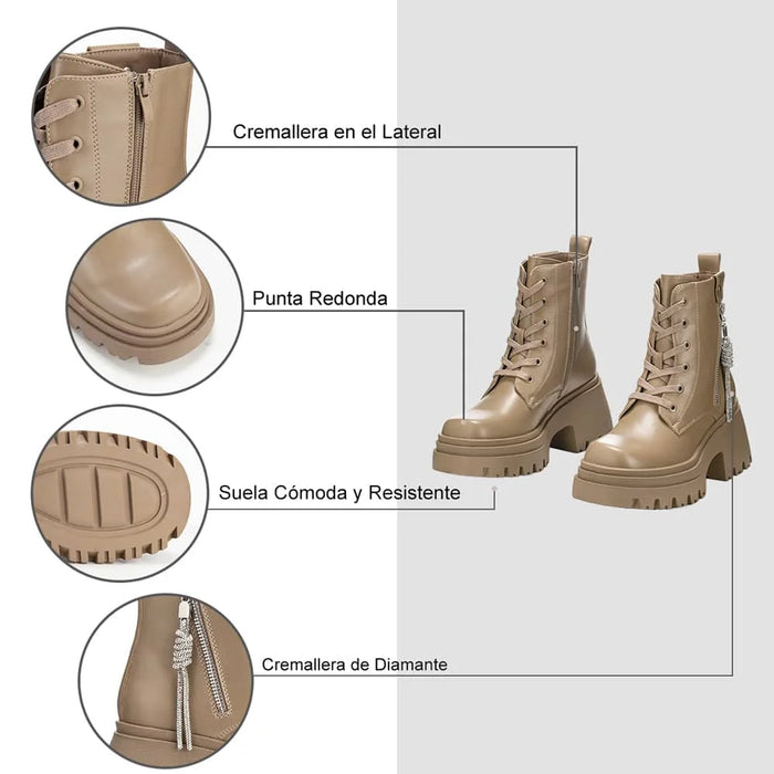 Weide BOTINES PLATAFORMA MUJER CAQUI WEIDE DH69