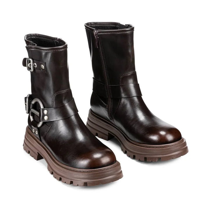 Weide BOTINES PLATAFORMA MUJER MARRON WEIDE YL75