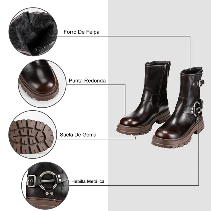 Weide BOTINES PLATAFORMA MUJER MARRON WEIDE YL75