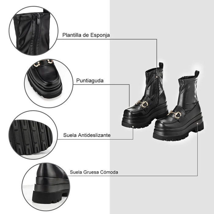 Weide BOTINES PLATAFORMA MUJER NEGRO WEIDE CZY578