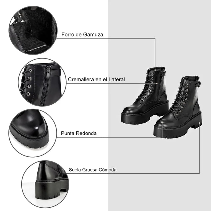 Weide BOTINES PLATAFORMA MUJER NEGRO WEIDE CZY585