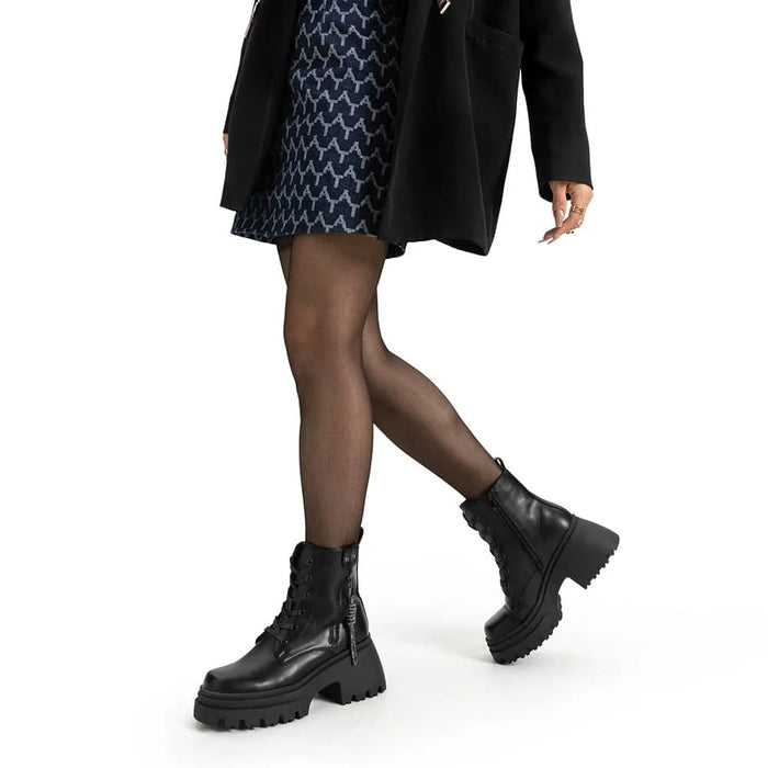 Weide BOTINES PLATAFORMA MUJER NEGRO WEIDE DH69