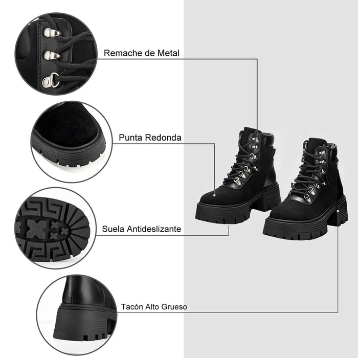 Weide BOTINES PLATAFORMA MUJER NEGRO WEIDE DH73