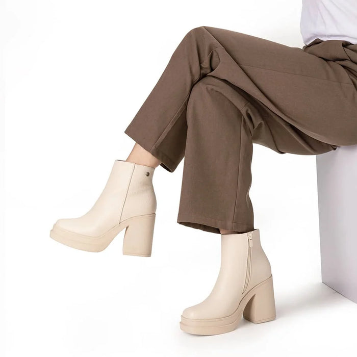 Weide BOTINES TACO MUJER BEIGE WEIDE CZY572