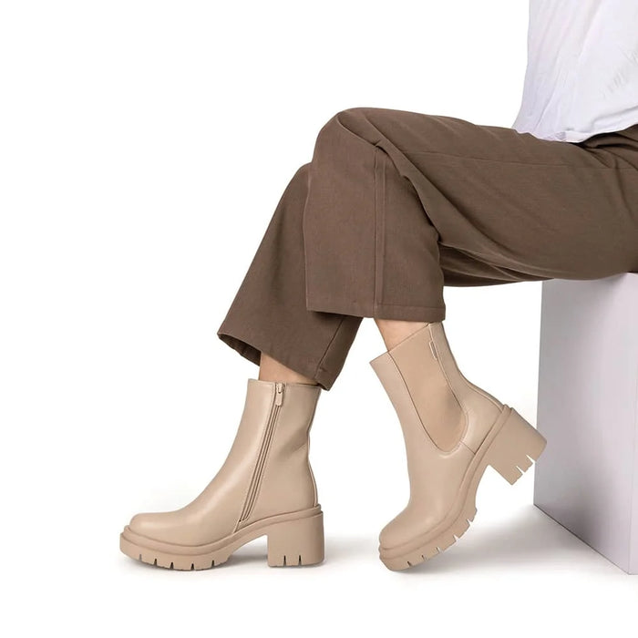 Weide BOTINES TACO MUJER BEIGE WEIDE ZS22