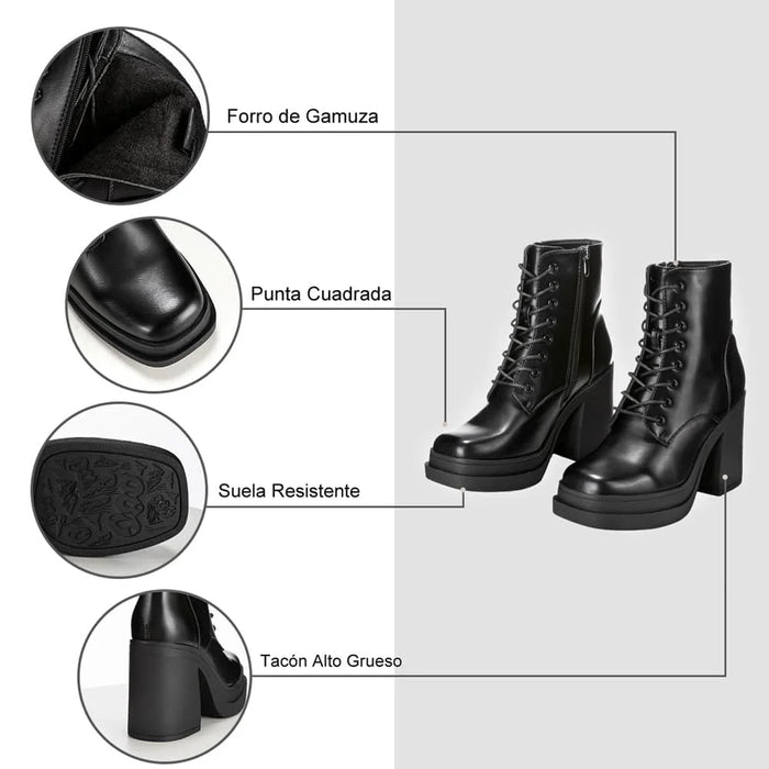 Weide BOTINES TACO MUJER NEGRO WEIDE CZY573