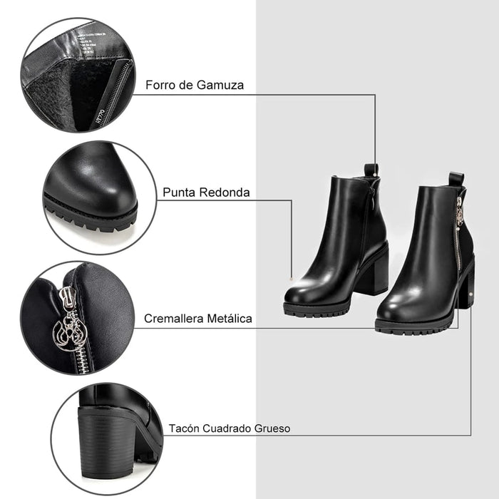 Weide BOTINES TACO MUJER NEGRO WEIDE HX279