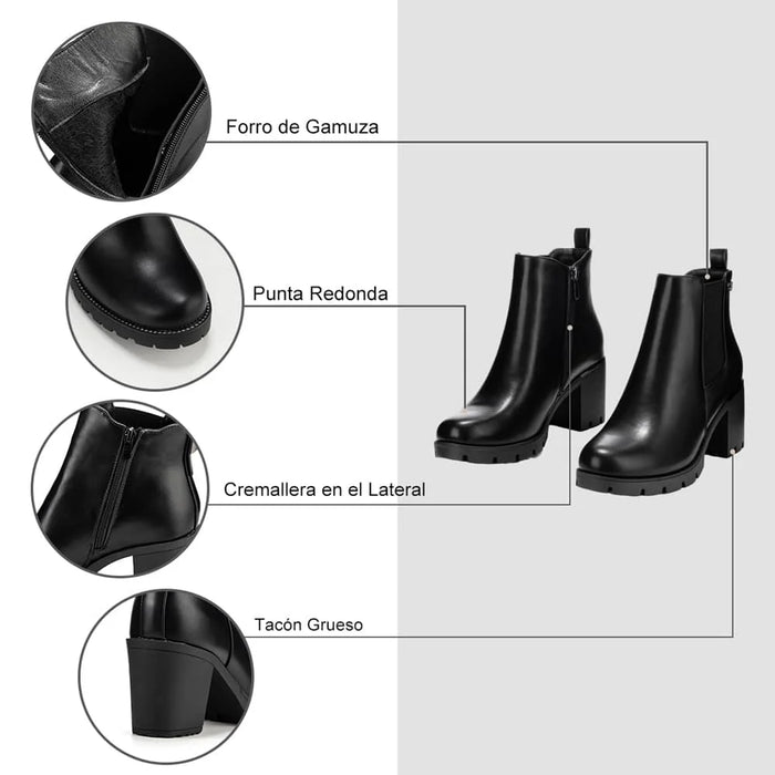 Weide BOTINES TACO MUJER NEGRO WEIDE ZS37