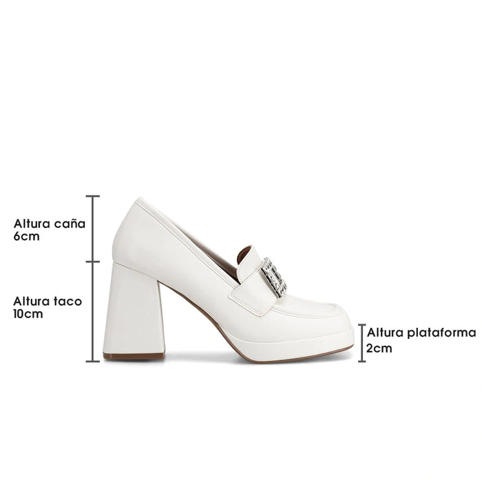 Weide Mocasin Mujer Guillermina Blanco Weide