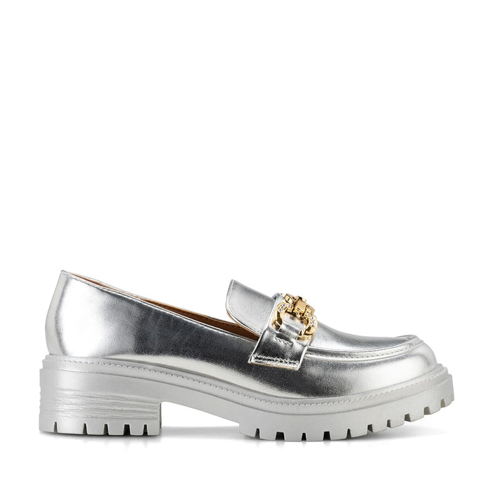 weide Mocasin Mujer Nieve Plateado Weide