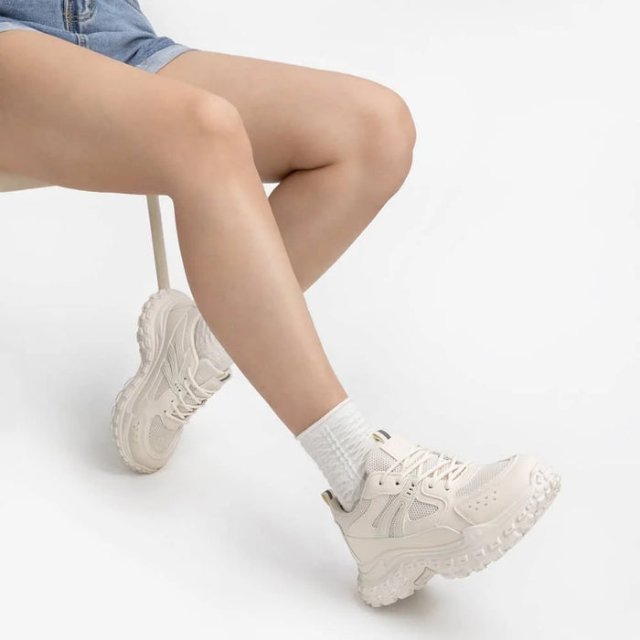 Weide ZAPATILLAS PLATAFORMA MUJER BEIGE WEIDE SL03