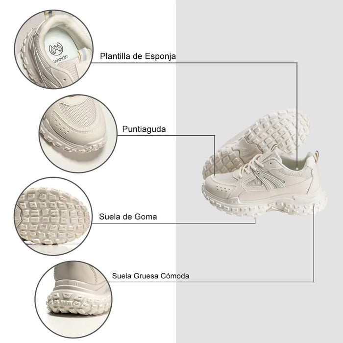 Weide ZAPATILLAS PLATAFORMA MUJER BEIGE WEIDE SL03