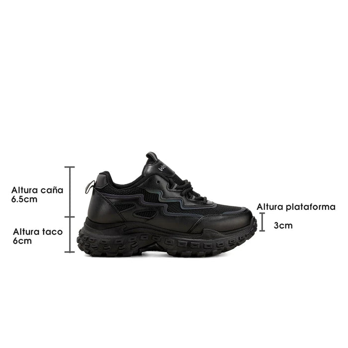 Weide ZAPATILLAS PLATAFORMA MUJER NEGRO WEIDE SL02