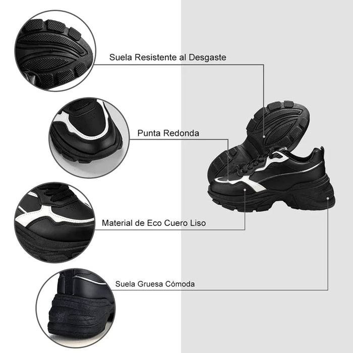 Weide ZAPATILLAS PLATAFORMA MUJER NEGRO WEIDE SL06