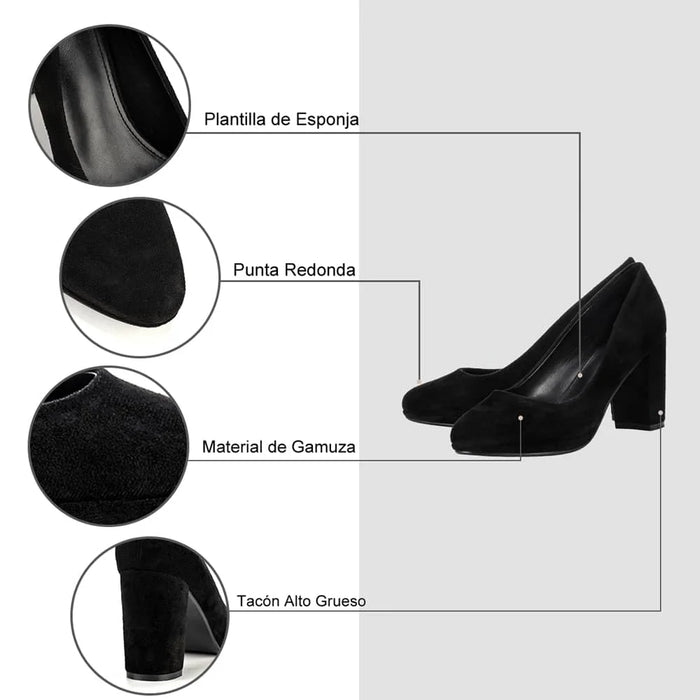 Weide ZAPATOS DE TACO MUJER NEGRO WEIDE GHE22