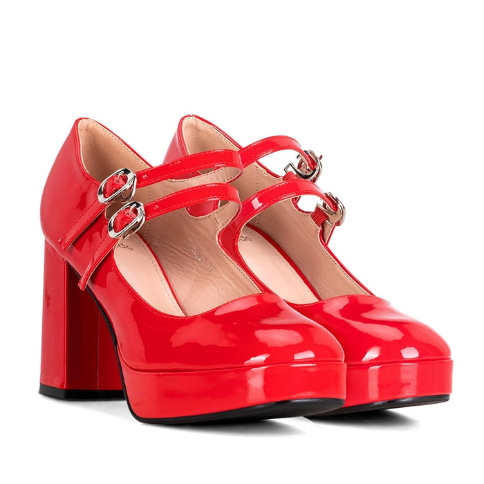 Weide Zapatos Mary Jane Mujer Benita Rojo Weide