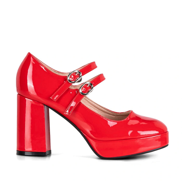 weide Zapatos Mary Jane Mujer Benita Rojo Weide