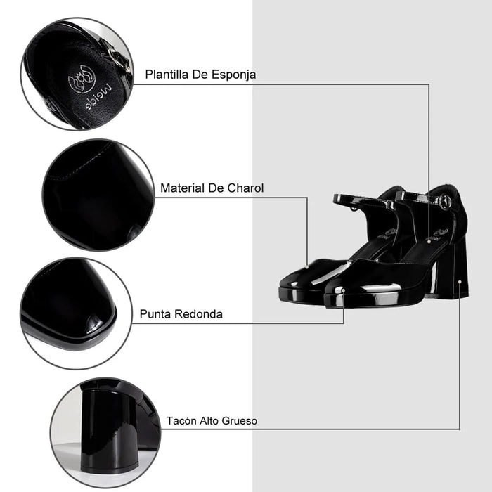 Weide ZAPATOS MARY JANE MUJER NEGRO WEIDE YL85