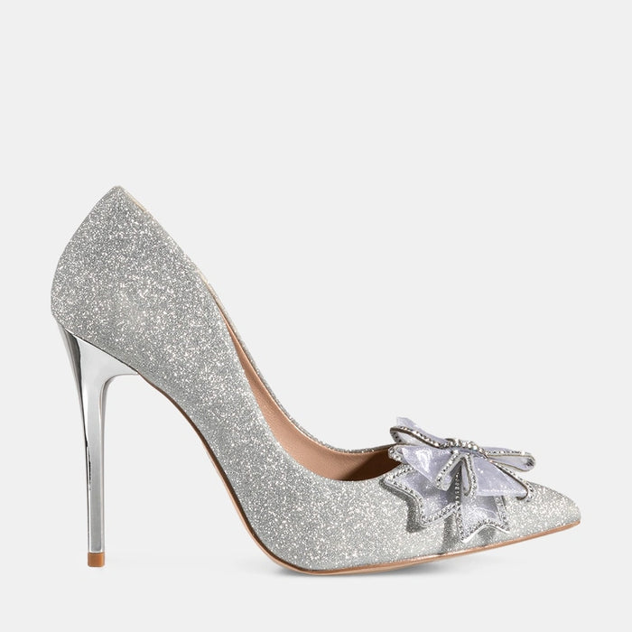 weide Zapatos Taco Mujer Hortensia Plateado Weide