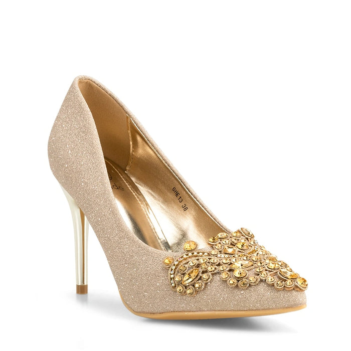 Weide Zapatos Taco Mujer Javiera Dorado Weide