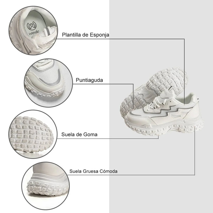 Weide ZAPATILLAS PLATAFORMA MUJER BLANCO WEIDE SL02