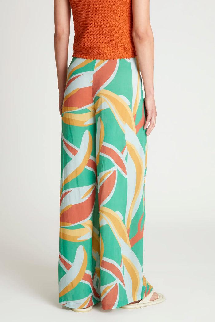 Wild Pony Pantalón Largo Amplio Estampado Floral Bromelia