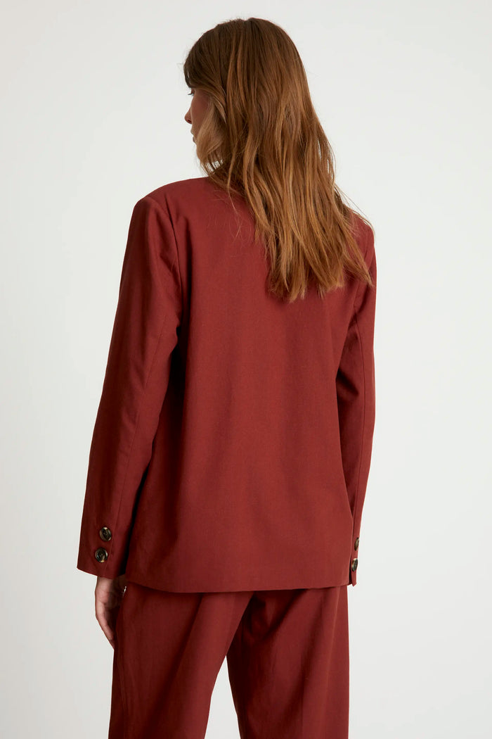 Wild Pony Blazer Lino Marrón