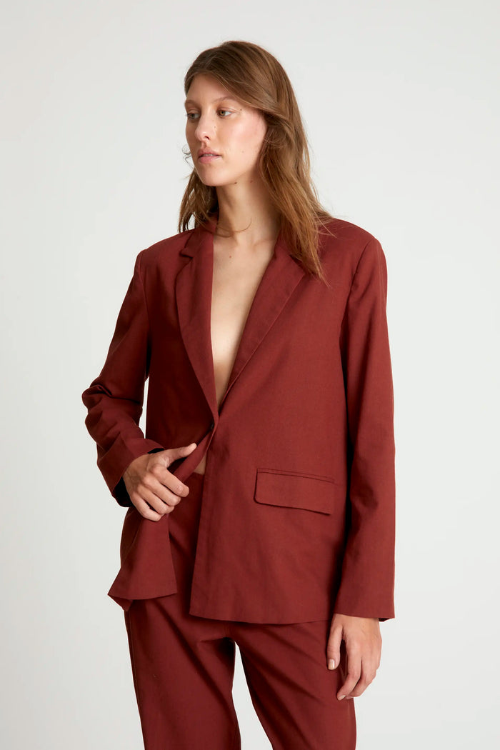 wild pony Blazer lino marrón