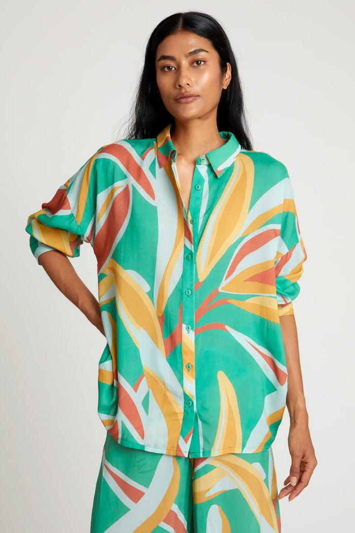 wild pony Camisa estampado floral Bromelia