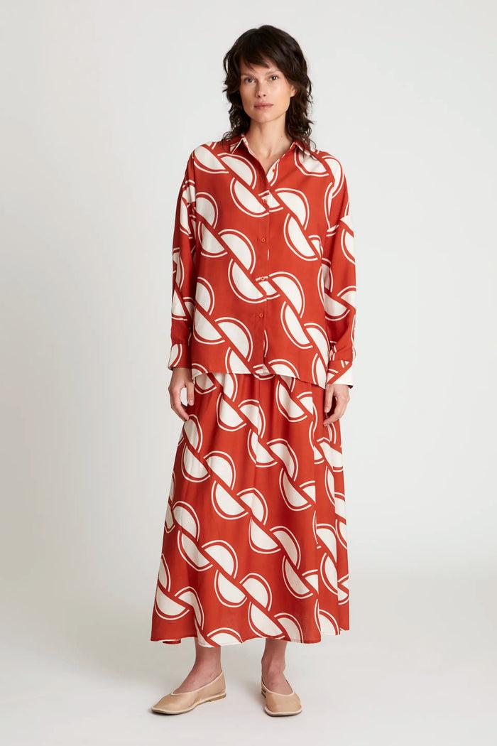 Wild Pony Camisa Estampado Geométrico Coco