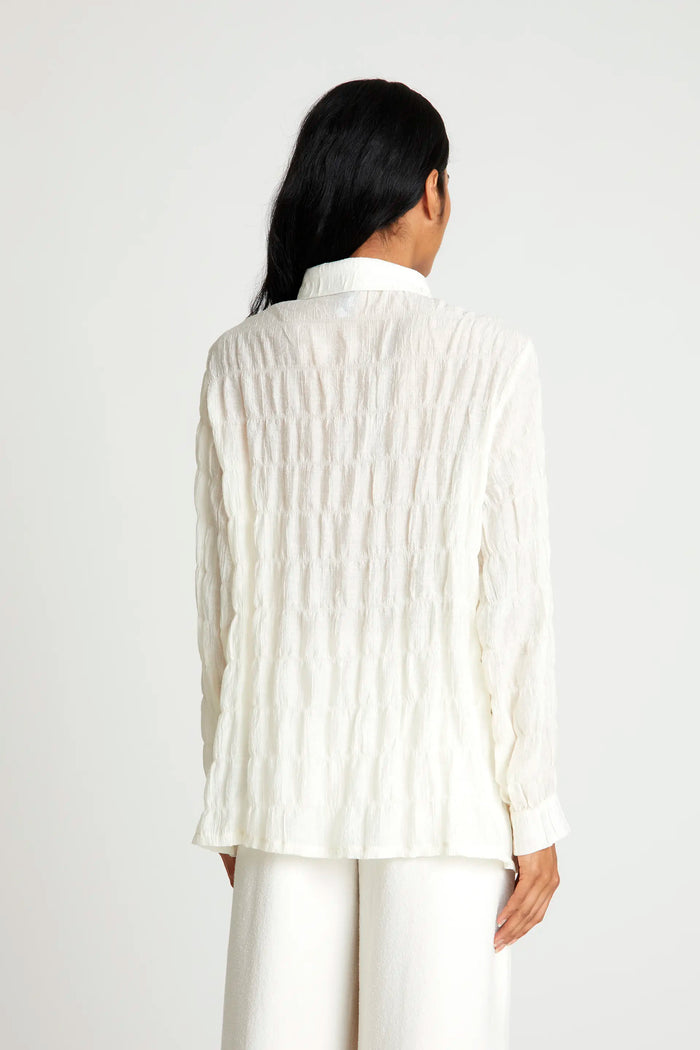 Wild Pony Camisa Textura Blanca