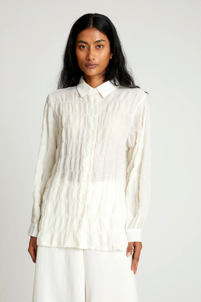 wild pony Camisa textura blanca