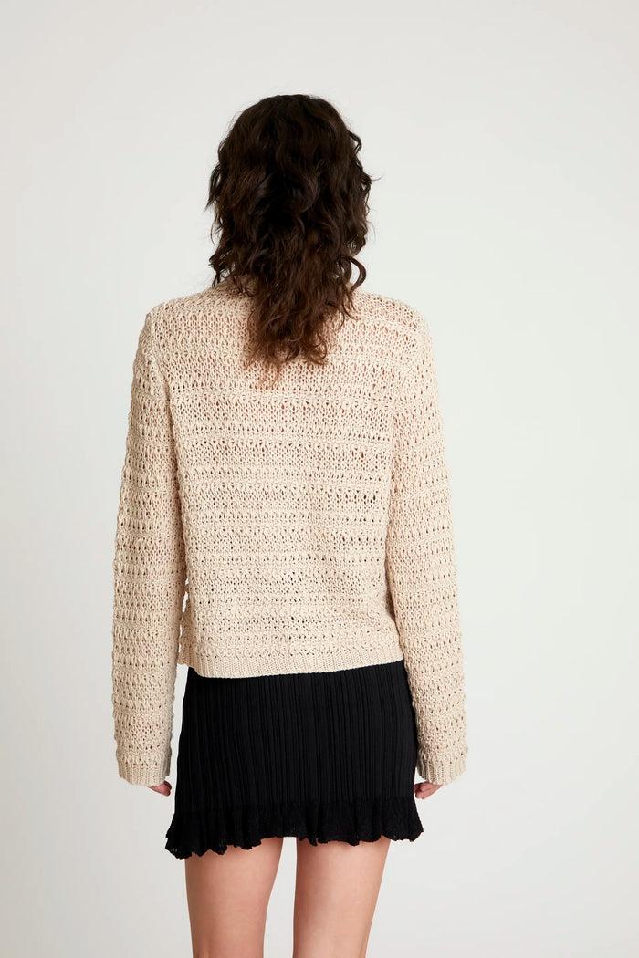 Wild Pony Cárdigan De Punto Calado Beige