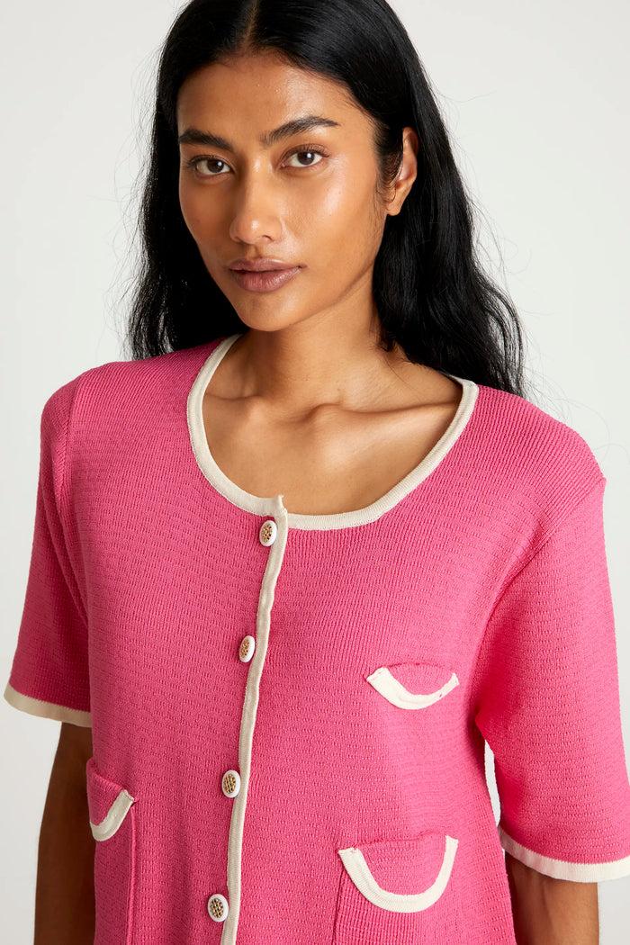 Wild Pony Cárdigan Manga Corta Rosa