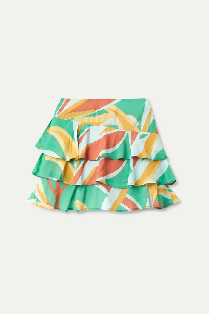 Wild Pony Falda Corta Estampado Floral Bromelia