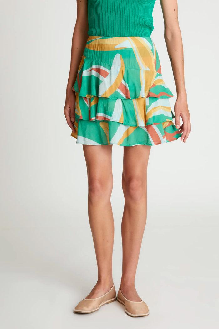 wild pony Falda corta estampado floral Bromelia