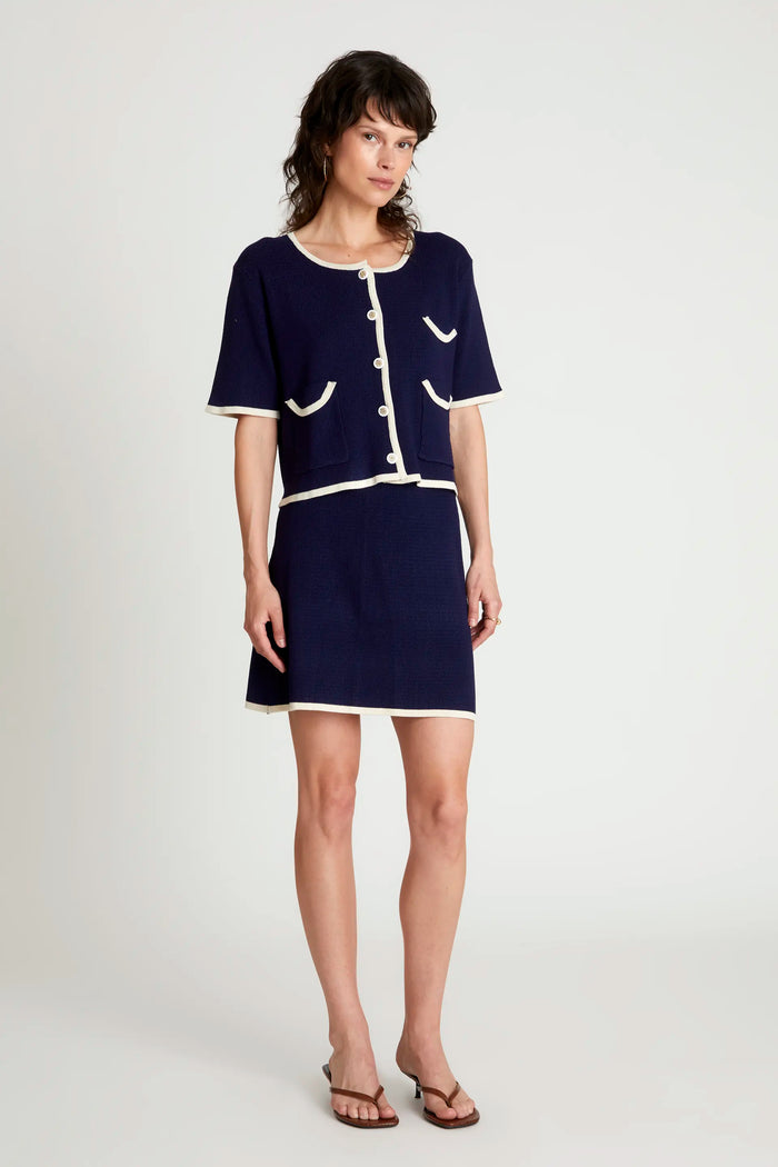 Wild Pony Falda Corta Punto Azul Marino