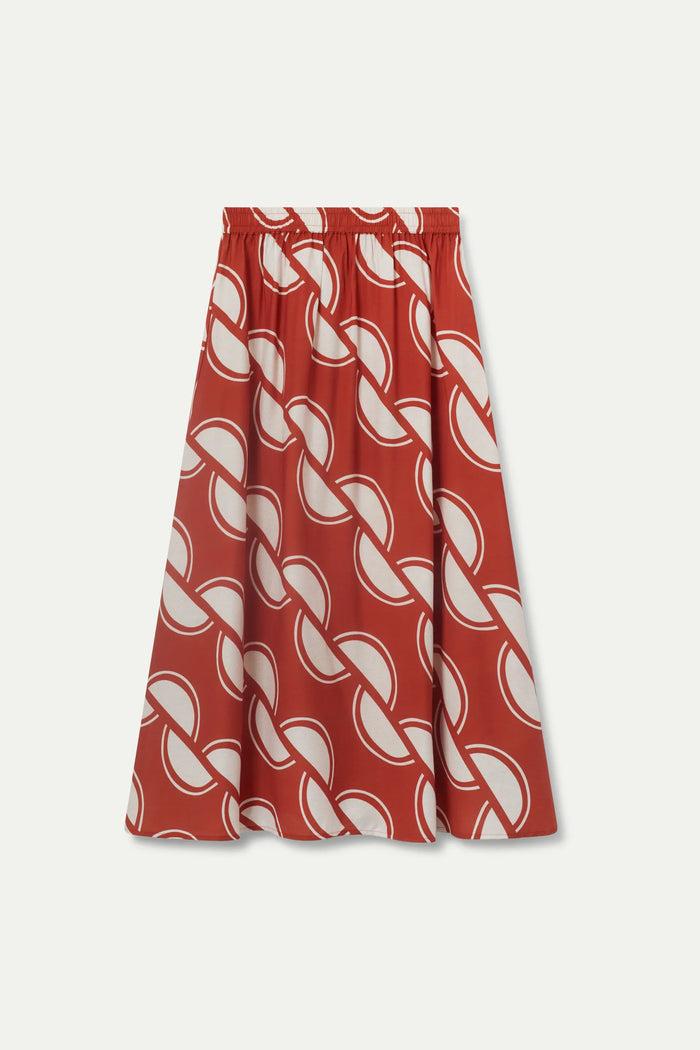 Wild Pony Falda Larga Estampado Geométrico Coco