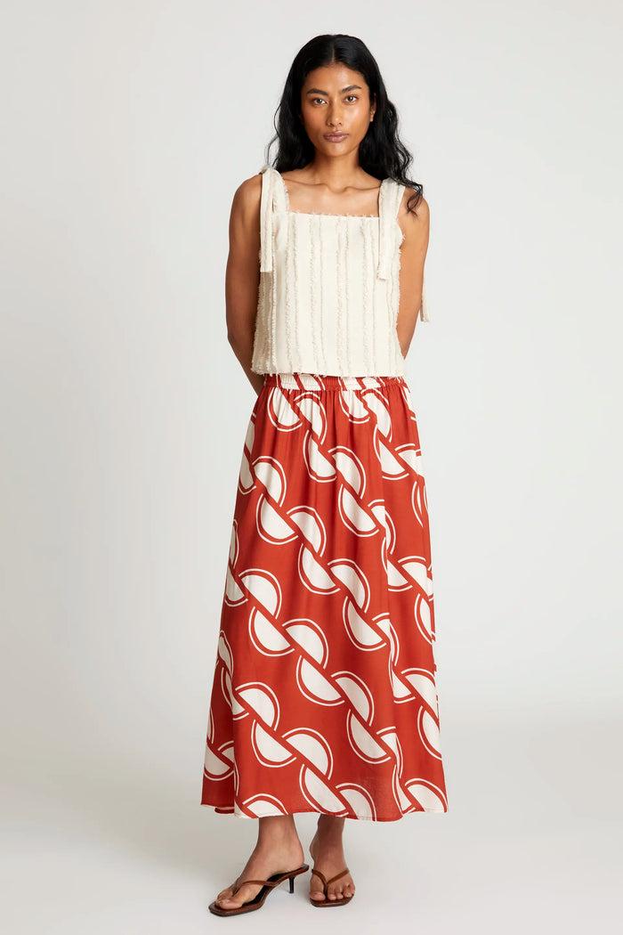 Wild Pony Falda Larga Estampado Geométrico Coco